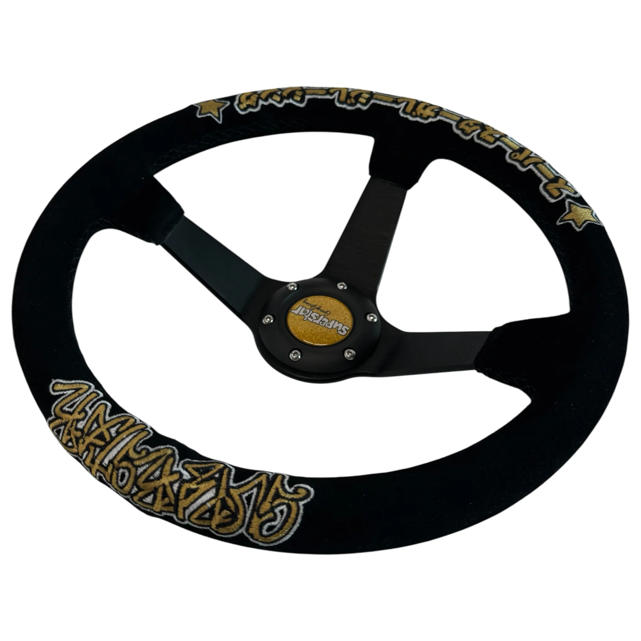 black/gold superstar steering wheel - Image 2