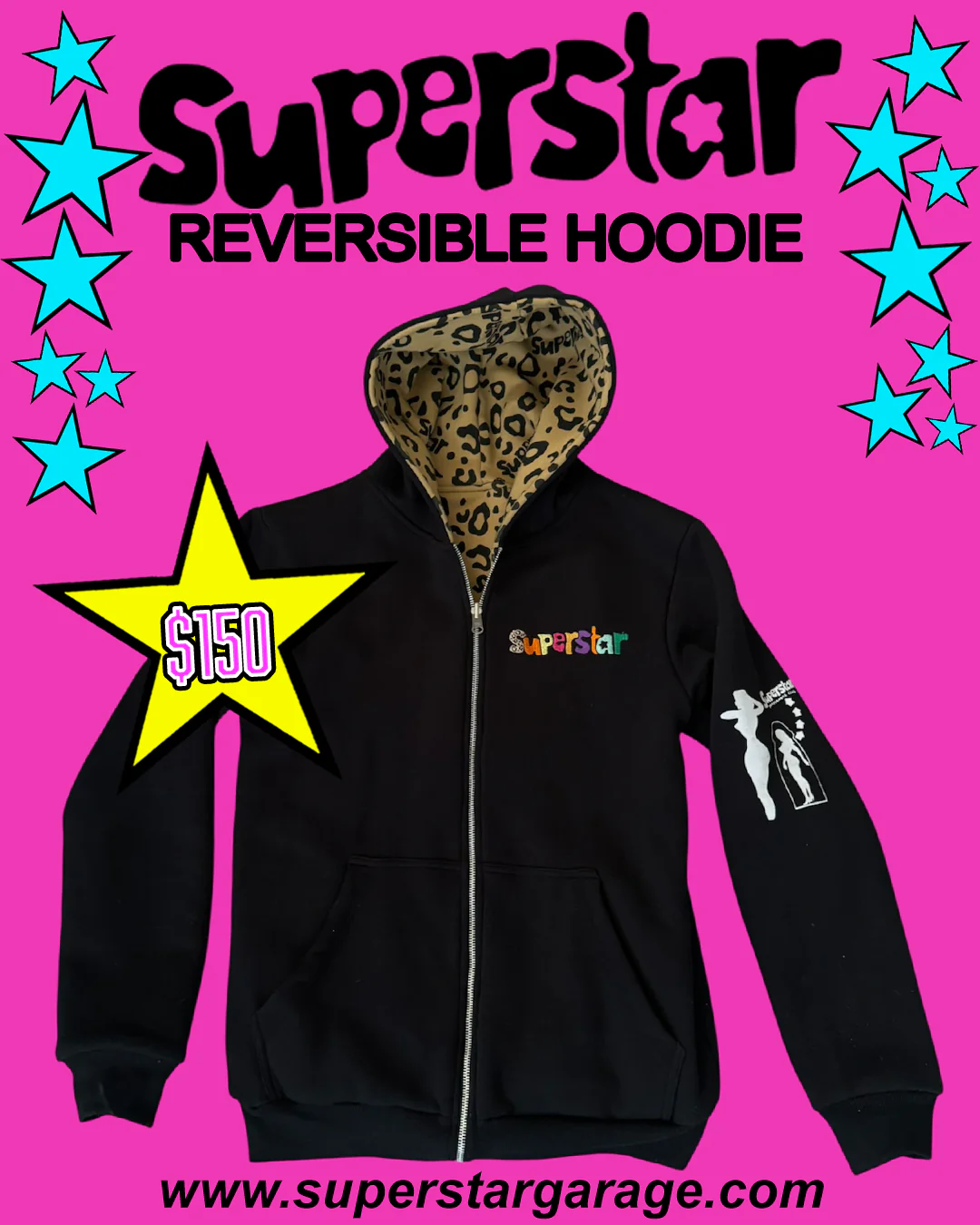 superstar reversible zip hoodie - Image 6